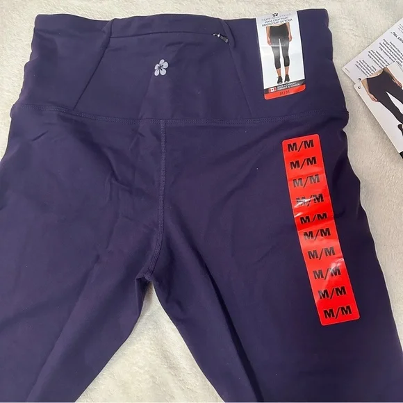 Tuff Athletics Purple Leggings Soft Athletic Bottoms M size - Picture 1 of 6